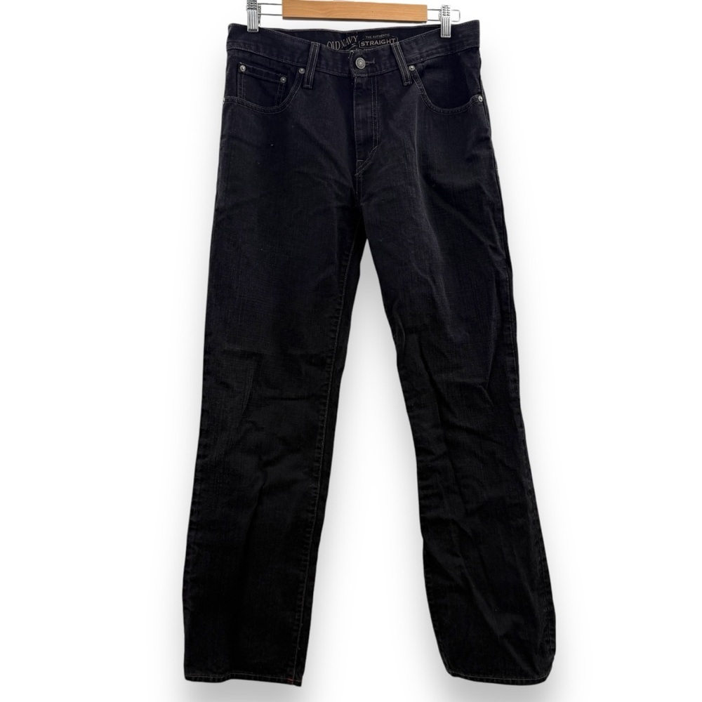Old Navy Men's Dark Wash Mid‎ Rise Straight Leg Jeans Sz 31 x 32